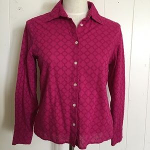Talbots eyelets shirt